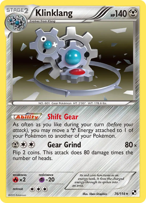 Klinklang (76/114) [Black & White: Base Set] - Pokemon Single