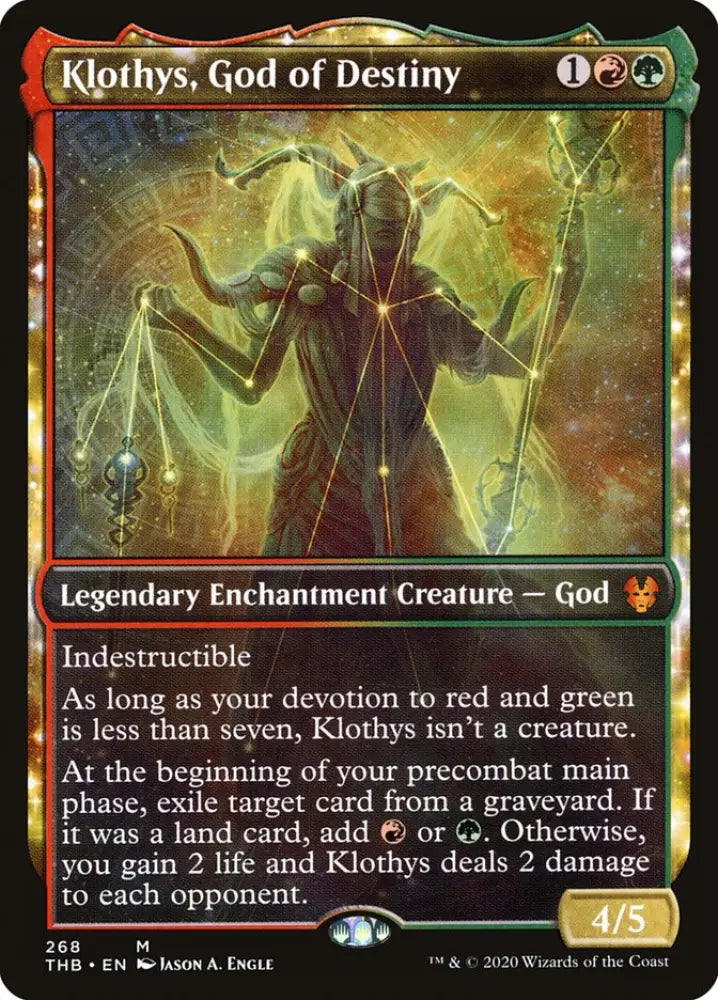 Klothys God of Destiny (Showcase) [Theros Beyond Death] - MTG Single
