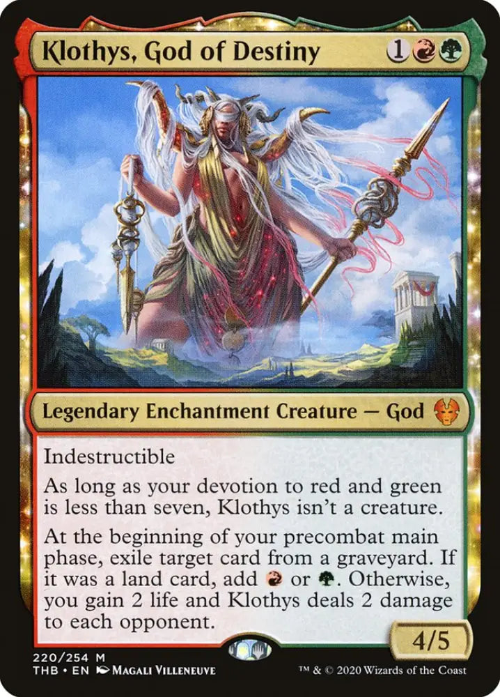 Klothys God of Destiny [Theros Beyond Death] - MTG Single