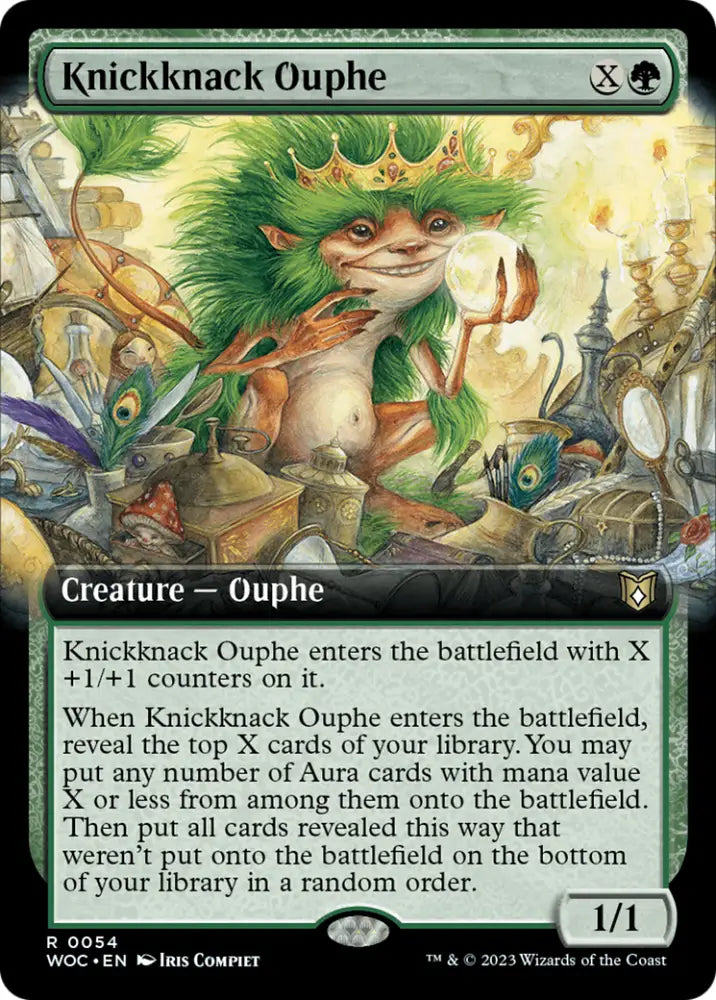 Knickknack Ouphe (Extended Art) [Wilds of Eldraine Commander] - MTG Single