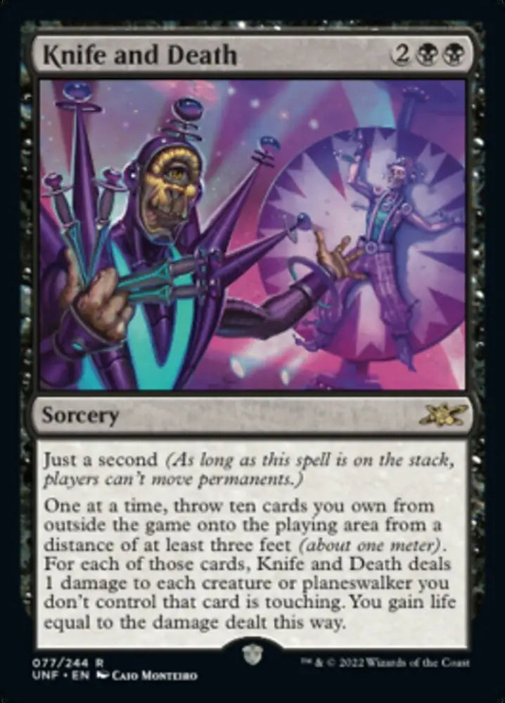 Knife and Death [Unfinity] - MTG Single