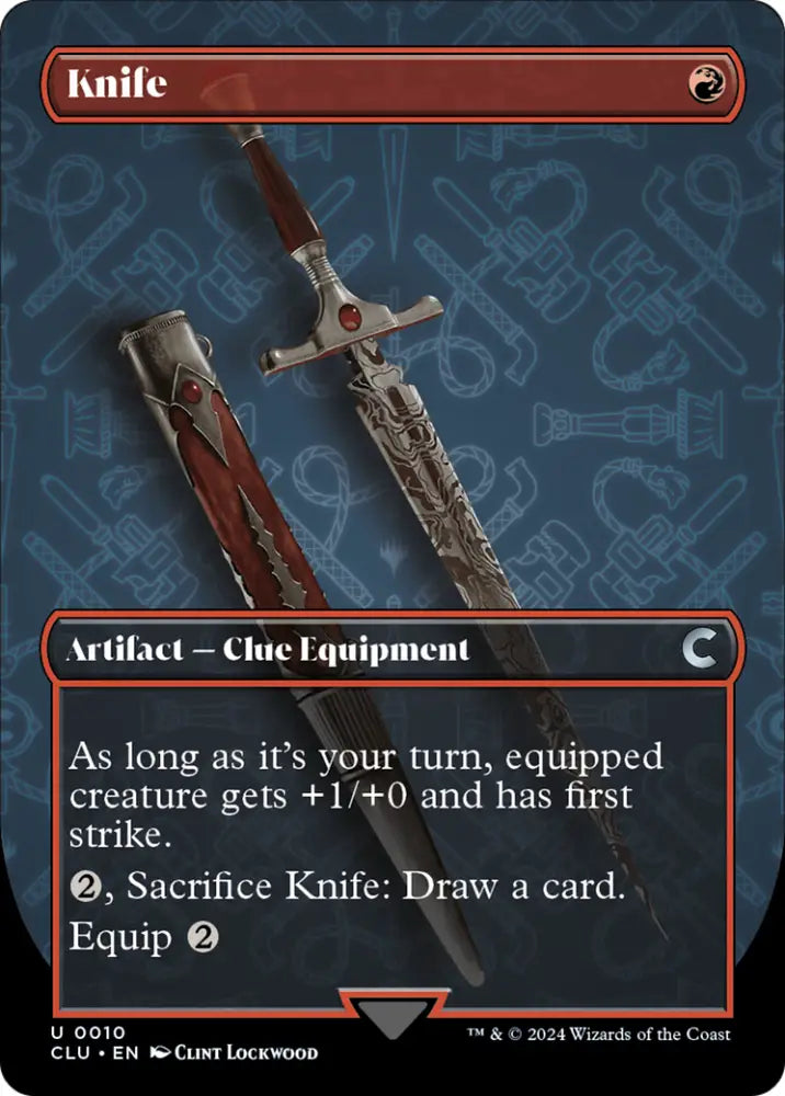Knife (Borderless) [Ravnica: Clue Edition] - MTG Single