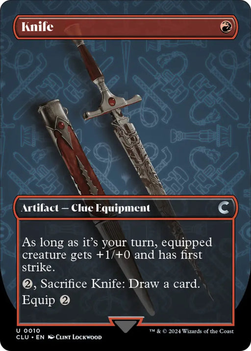 Knife (Borderless) [Ravnica: Clue Edition] - MTG Single