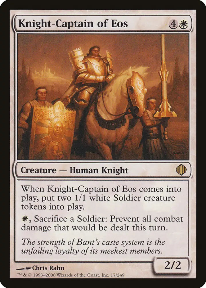 Knight-Captain of Eos [Shards of Alara] - MTG Single