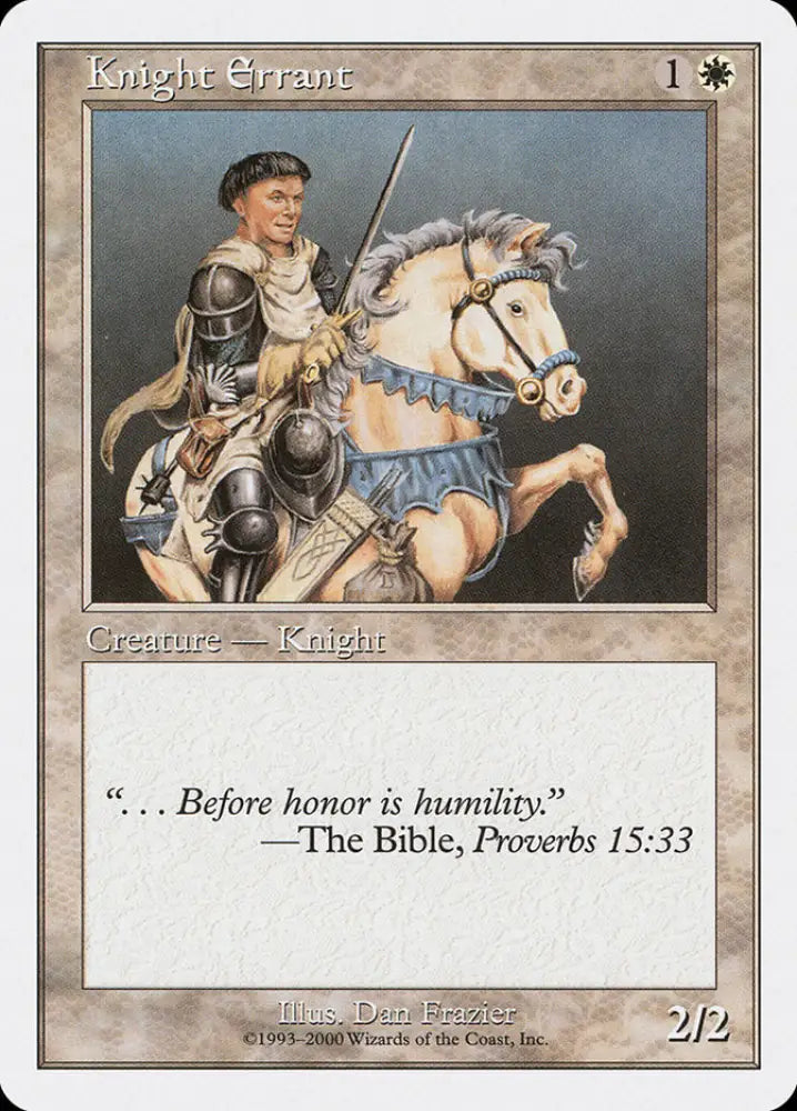 Knight Errant [Starter 2000] - MTG Single