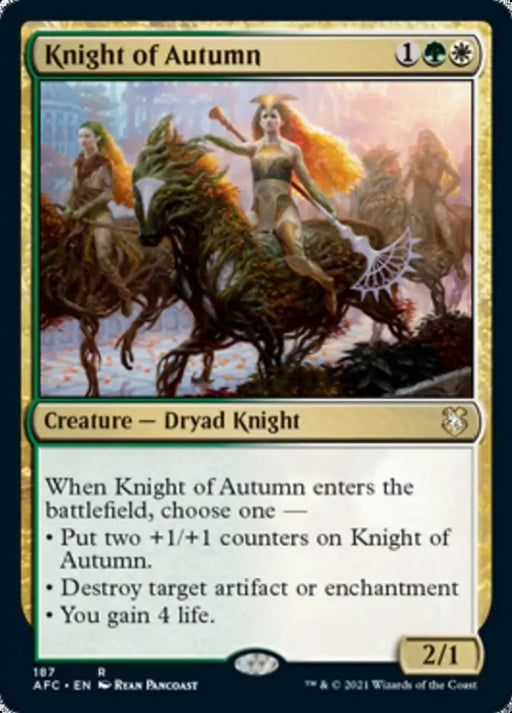 Knight of Autumn [Dungeons & Dragons: Adventures in the Forgotten Realms Commander] - MTG Single
