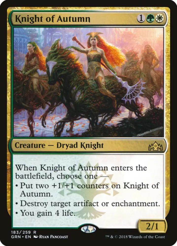 Knight of Autumn [Guilds of Ravnica] - MTG Single