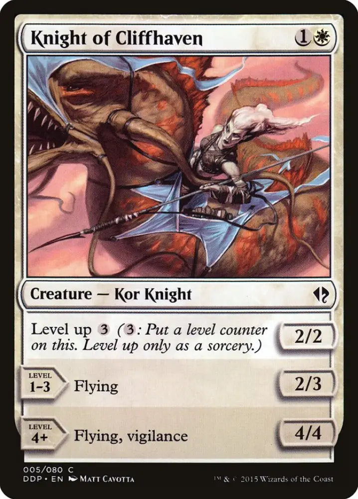 Knight of Cliffhaven [Duel Decks: Zendikar vs. Eldrazi] - MTG Single