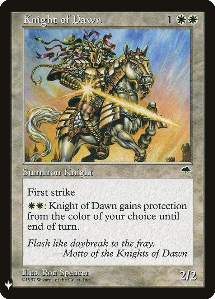 Knight of Dawn [Mystery Booster] - MTG Single
