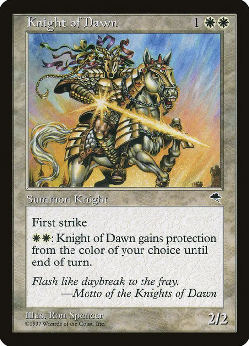 Knight of Dawn [Tempest] - MTG Single