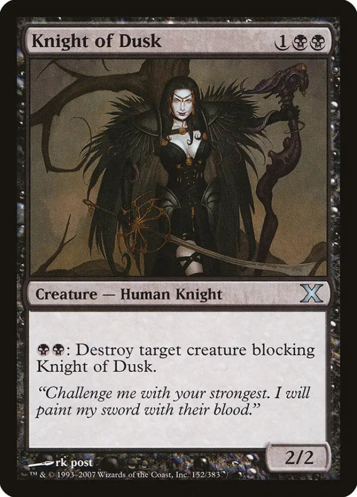 Knight of Dusk [Tenth Edition] - MTG Single