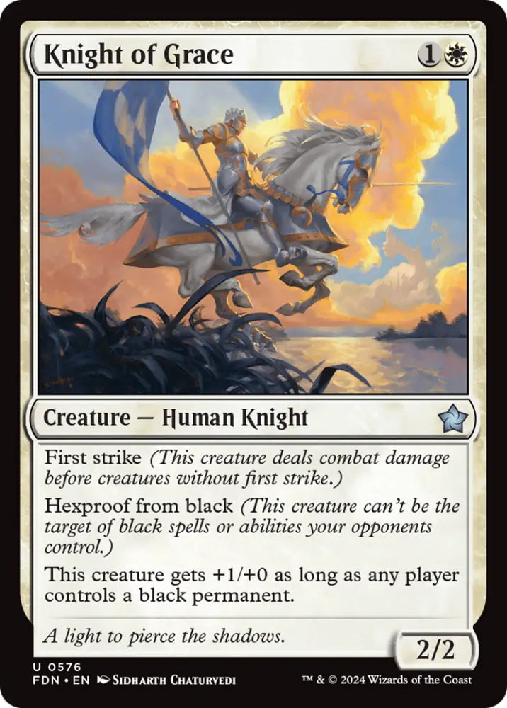 Knight of Grace [Foundations] - MTG Single