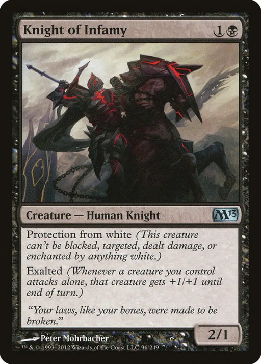 Knight of Infamy [Magic 2013] - MTG Single
