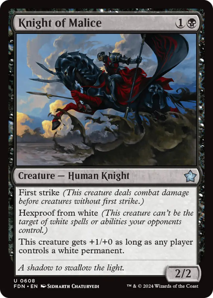Knight of Malice [Foundations] - MTG Single
