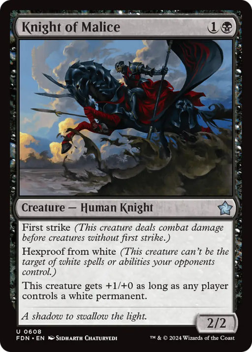 Knight of Malice [Foundations] - MTG Single