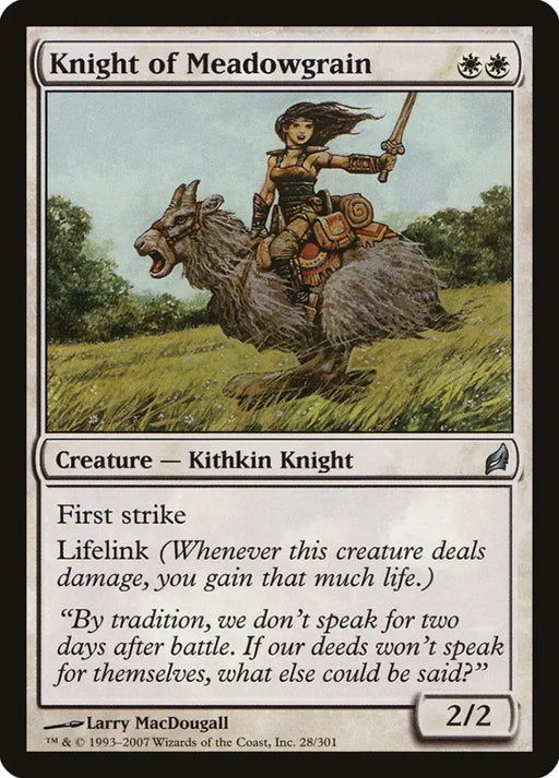 Knight of Meadowgrain [Lorwyn] - MTG Single