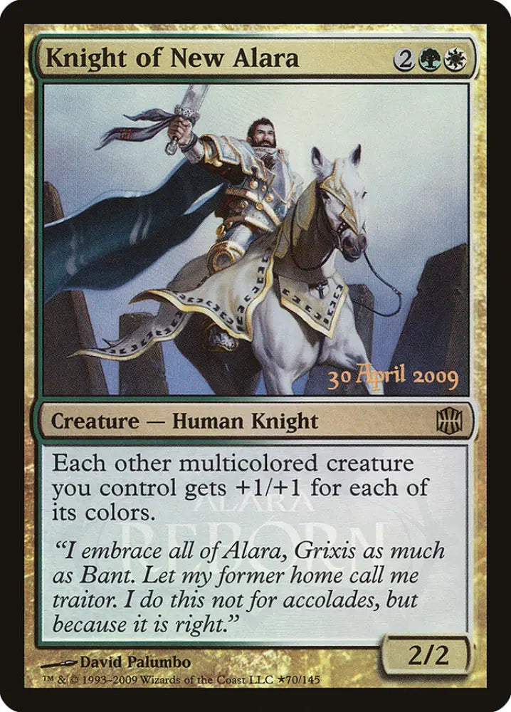Knight of New Alara (Launch) [Alara Reborn Promos] - MTG Single