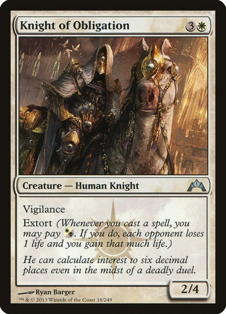 Knight of Obligation [Gatecrash] - MTG Single
