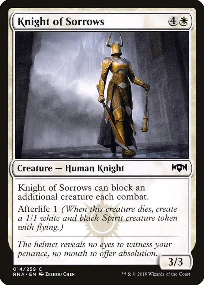 Knight of Sorrows [Ravnica Allegiance] - MTG Single