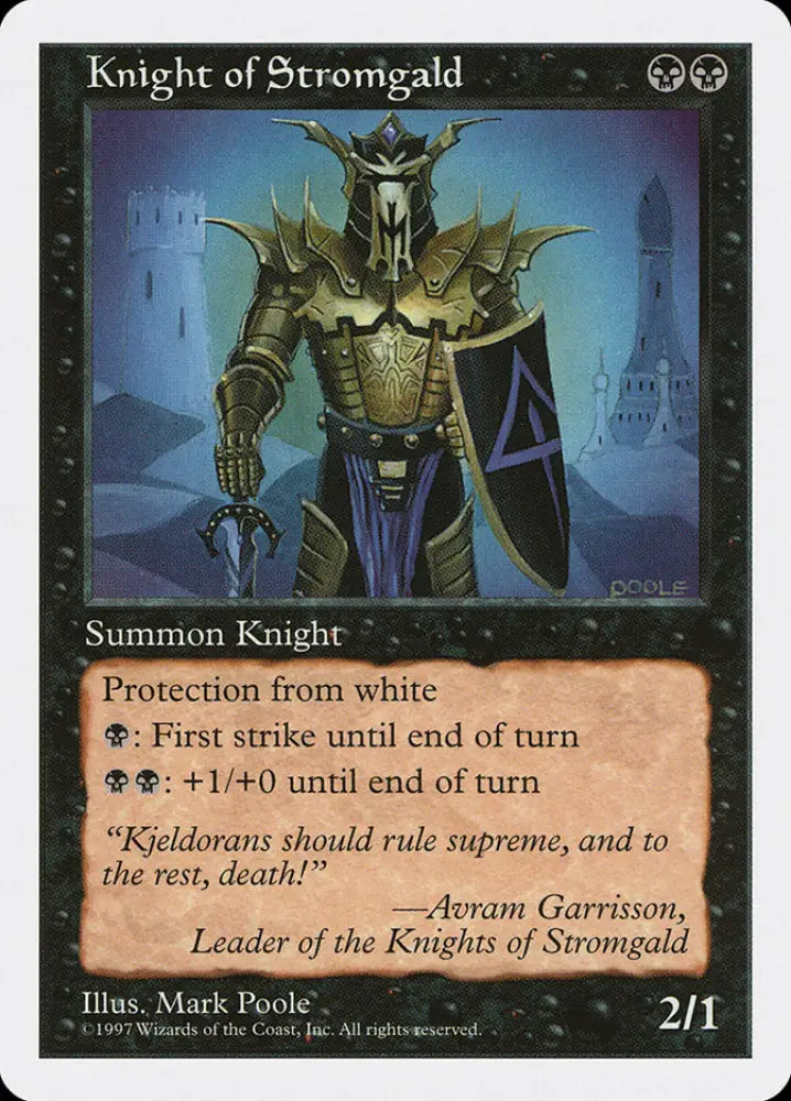 Knight of Stromgald [Fifth Edition] - MTG Single