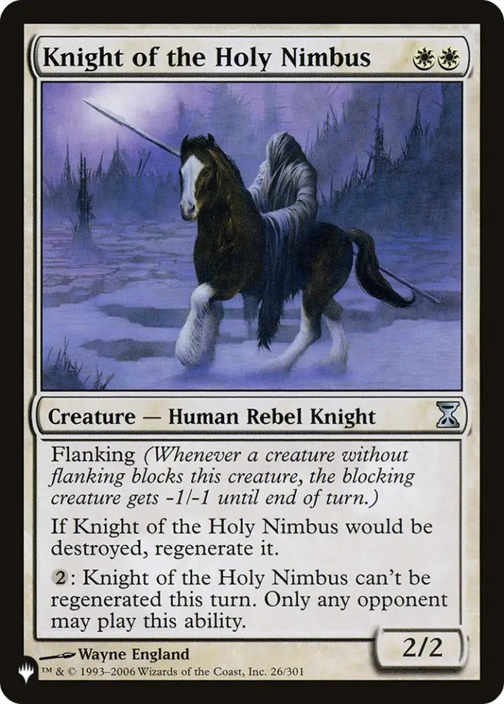 Knight of the Holy Nimbus [The List] - MTG Single