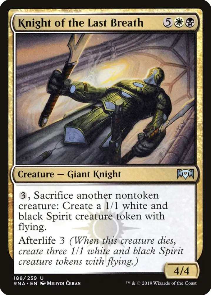 Knight of the Last Breath [Ravnica Allegiance] - MTG Single