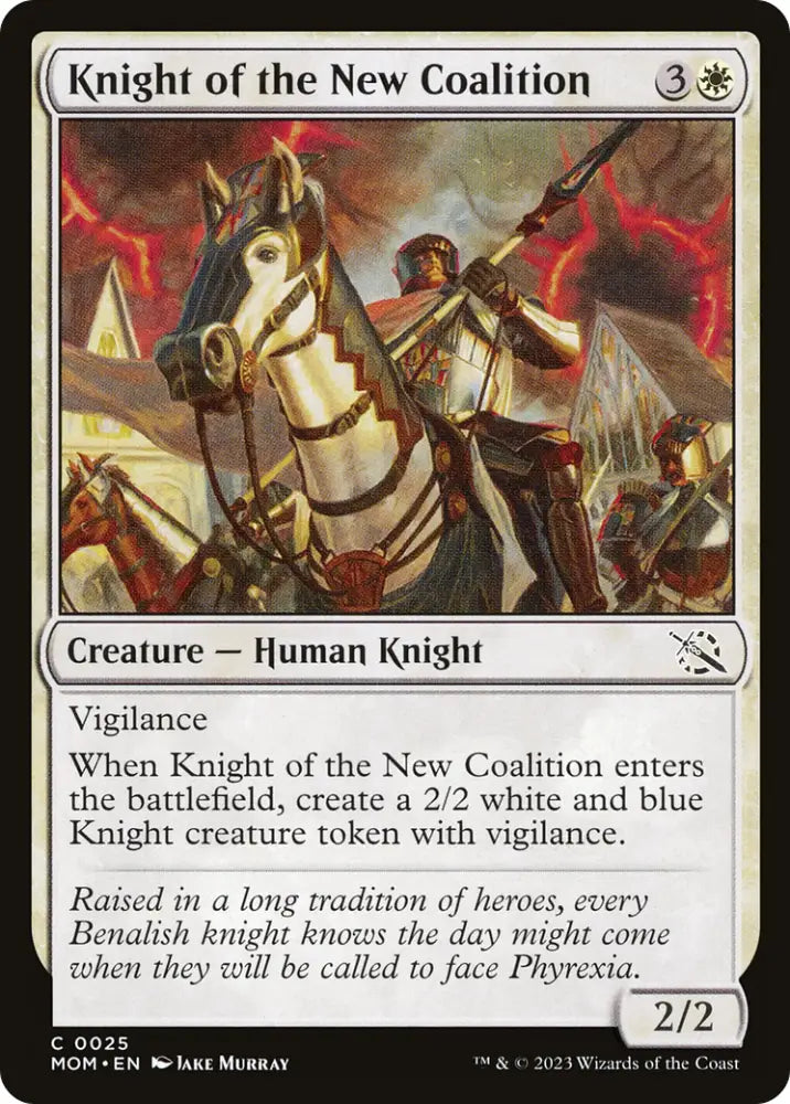 Knight of the New Coalition [March of the Machine] - MTG Single