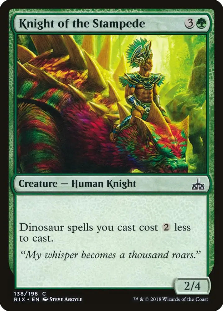 Knight of the Stampede [Rivals of Ixalan] - MTG Single
