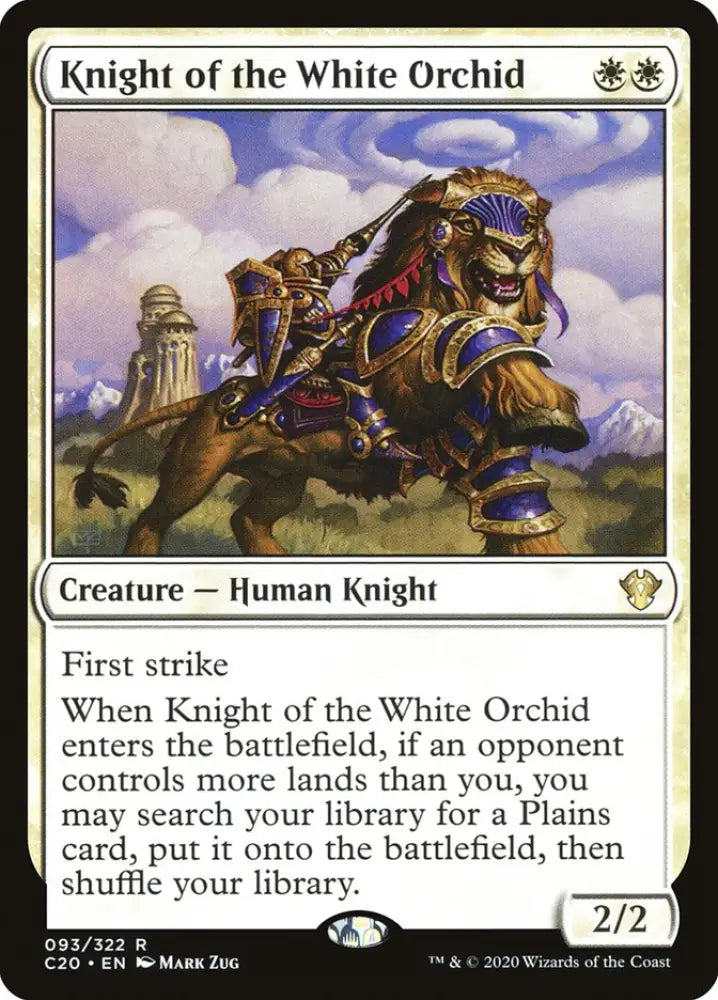 Knight of the White Orchid [Commander 2020] - MTG Single