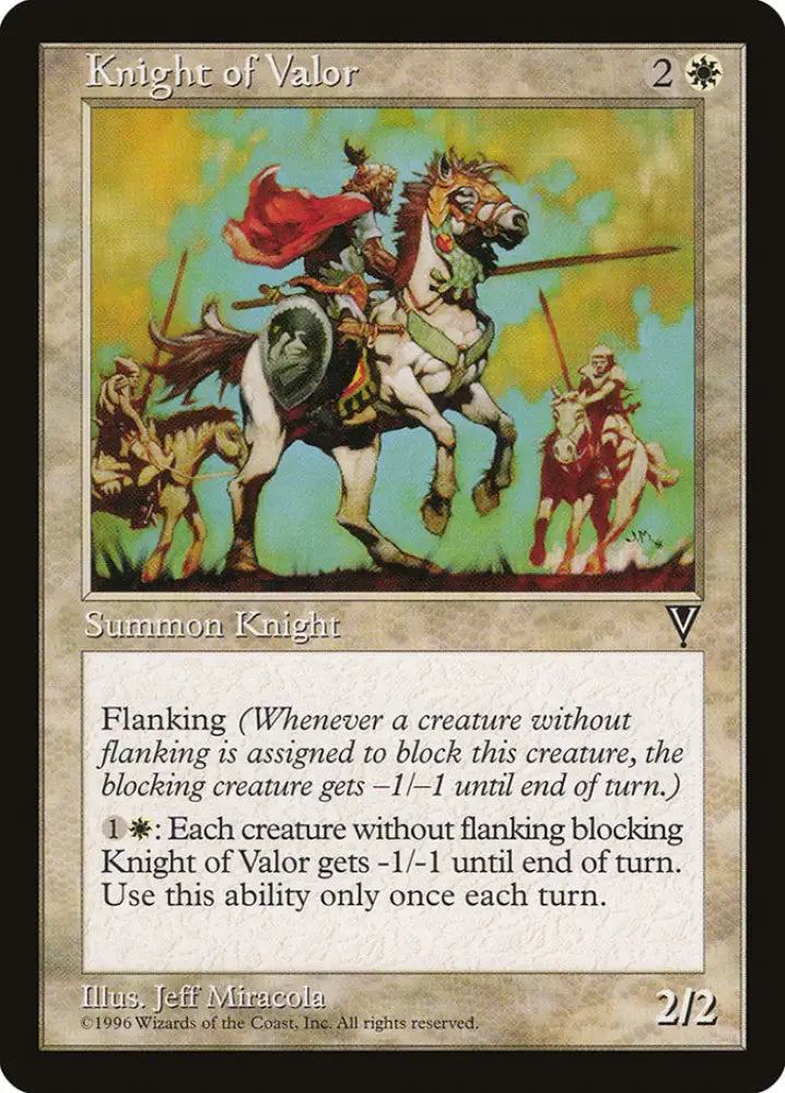 Knight of Valor [Visions] - MTG Single
