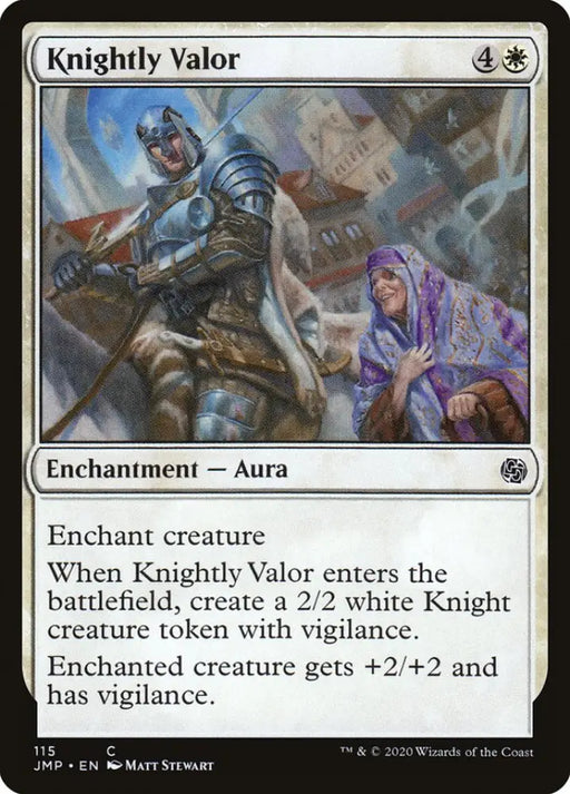 Knightly Valor [Jumpstart] - MTG Single
