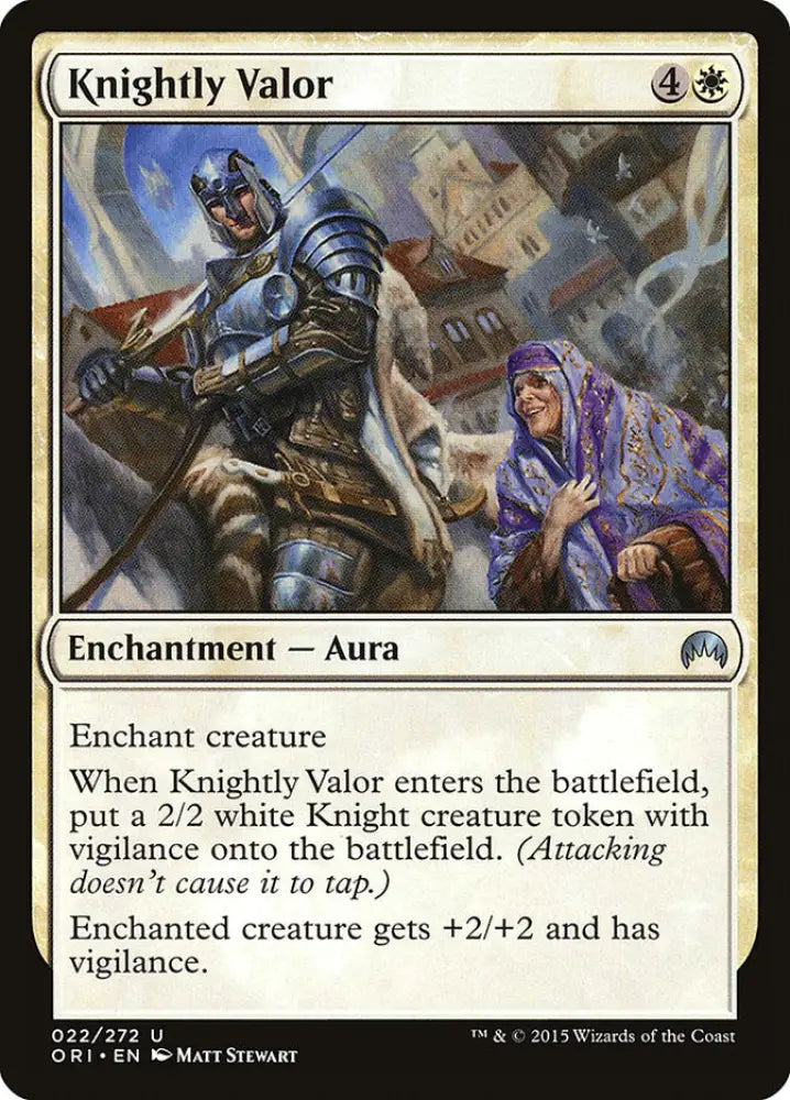 Knightly Valor [Magic Origins] - MTG Single