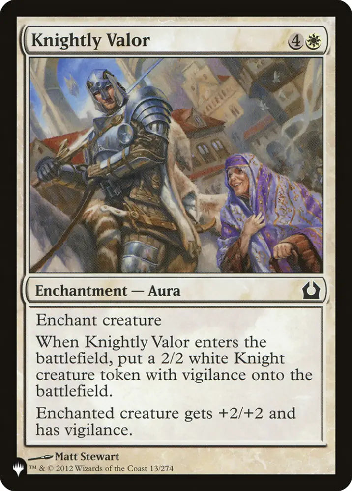 Knightly Valor [The List] - MTG Single