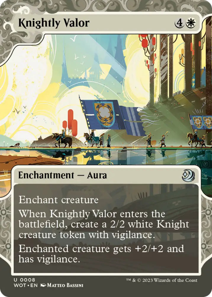 Knightly Valor [Wilds of Eldraine: Enchanting Tales] - MTG Single