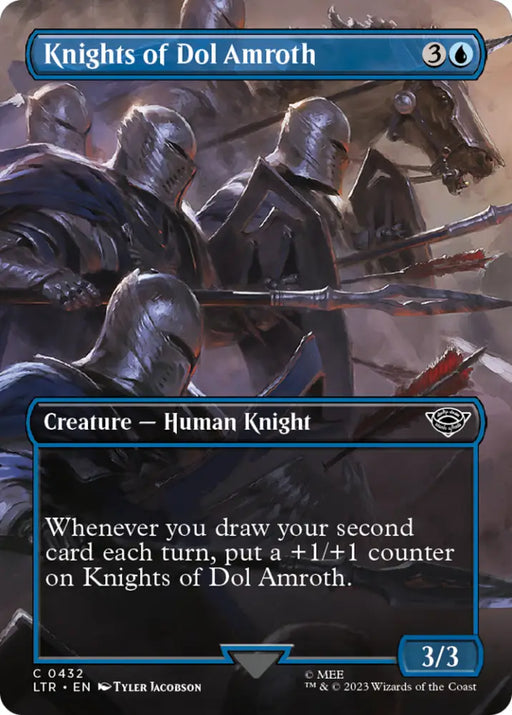 Knights of Dol Amroth (Borderless Alternate Art) [The Lord of the Rings: Tales of Middle-Earth] - MTG Single