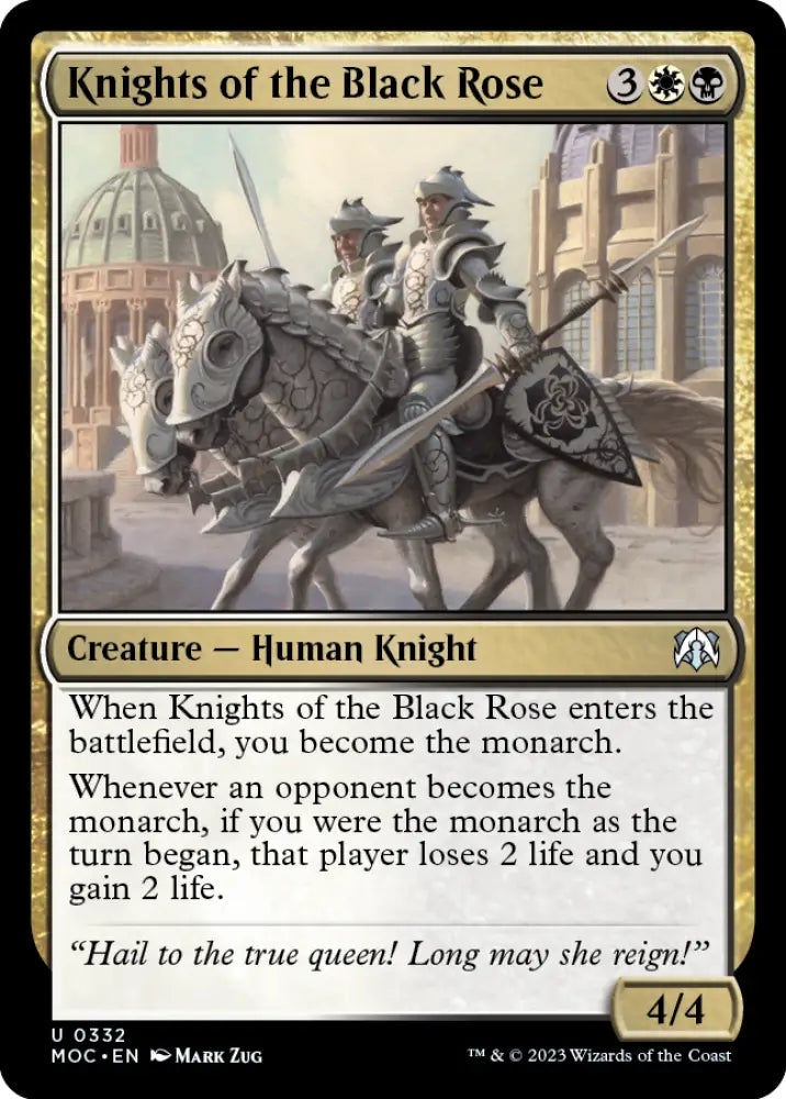Knights of the Black Rose [March of the Machine Commander] - MTG Single