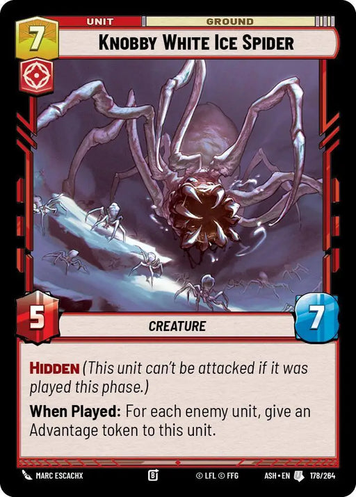 Knobby White Ice Spider (178/264) [Ashes of the Empire]