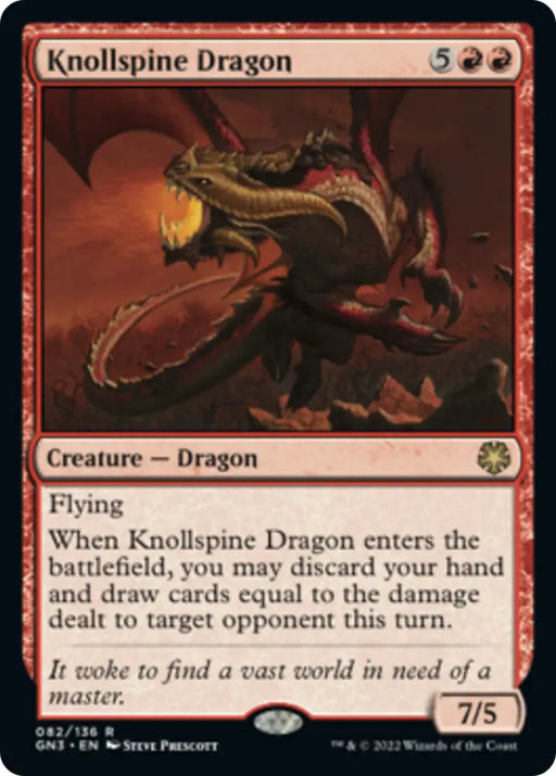 Knollspine Dragon [Game Night: Free-for-All] - MTG Single