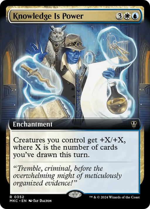 Knowledge is Power (Extended Art) [Murders at Karlov Manor Commander] - MTG Single