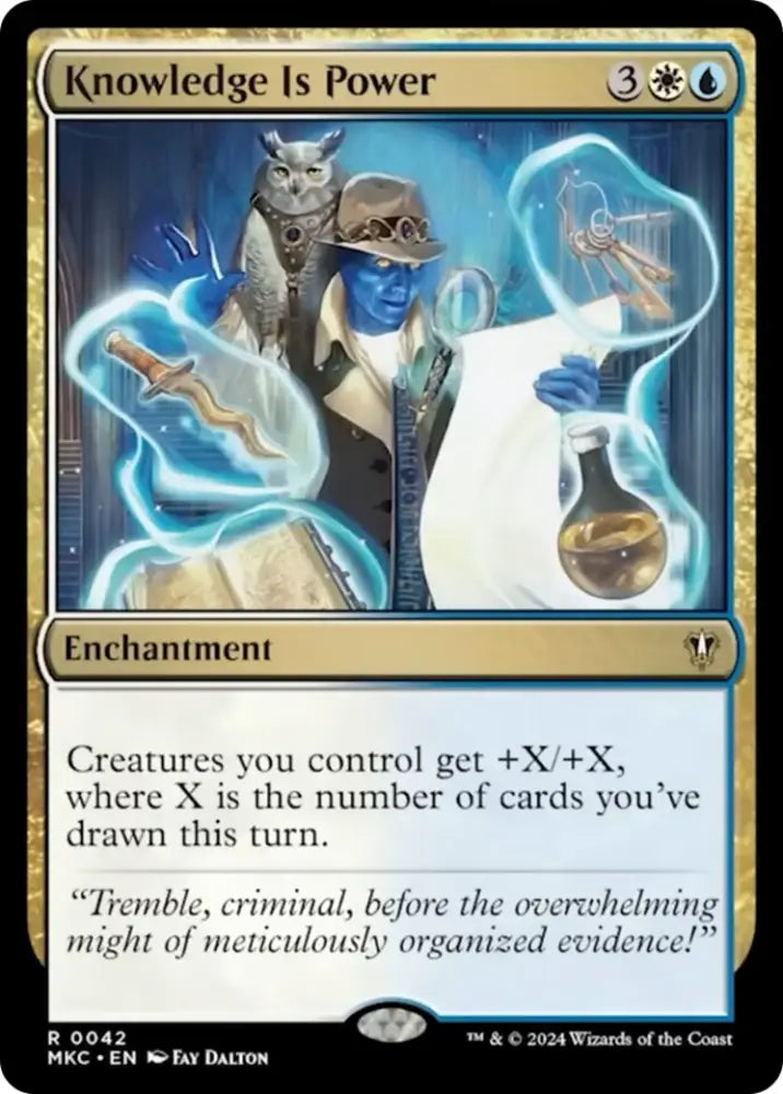 Knowledge is Power [Murders at Karlov Manor Commander] - MTG Single