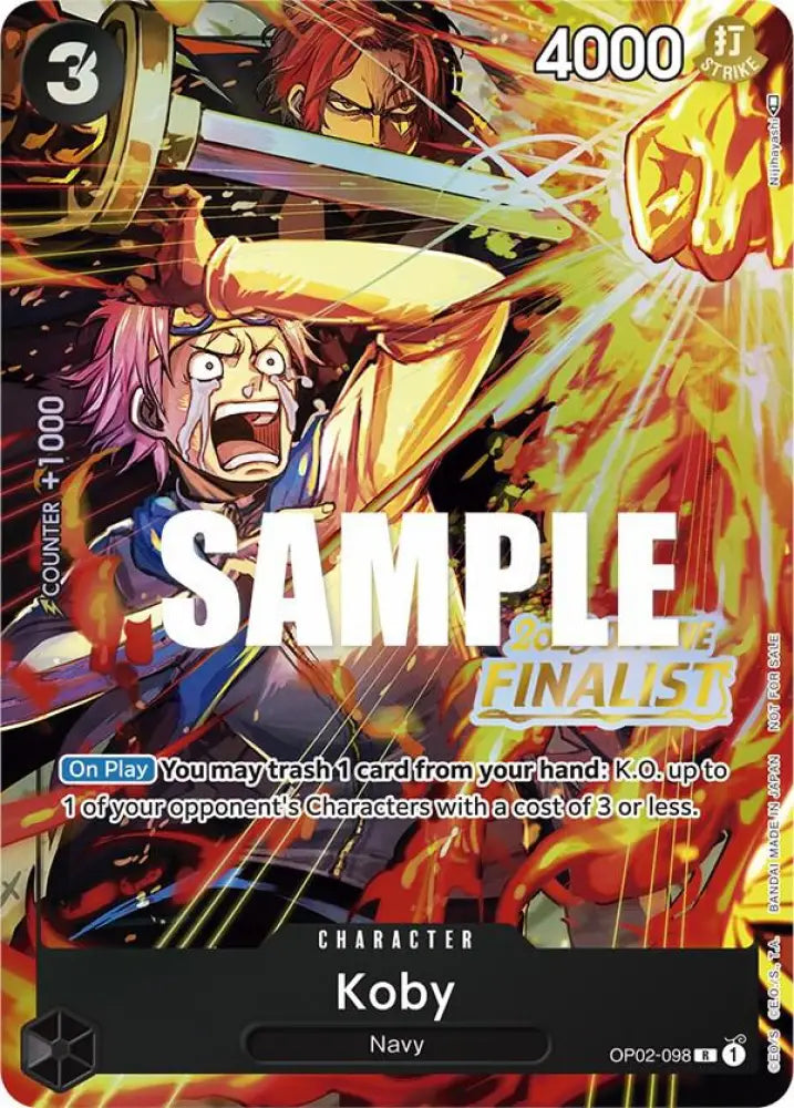 Koby (Offline Regional 2023) [Finalist] (OP02-098) [One Piece Promotion Cards]