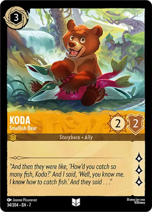 Koda - Smallish Bear (34/304) [Archazia’s Island] - Lorcana Single