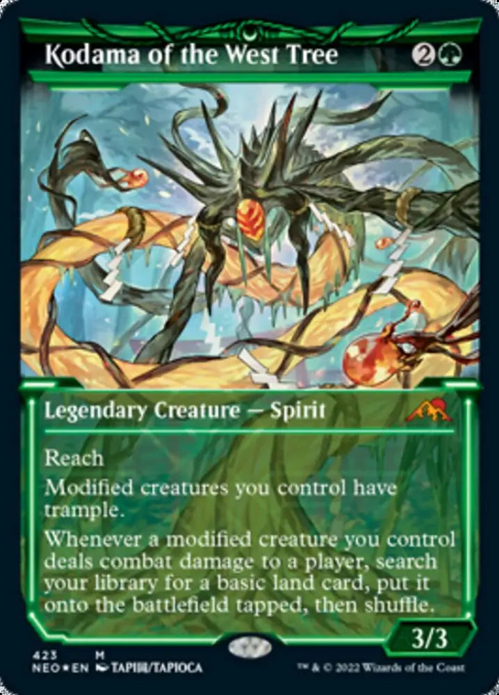 Kodama of the West Tree (Showcase) (Foil Etched) [Kamigawa: Neon Dynasty] - MTG Single