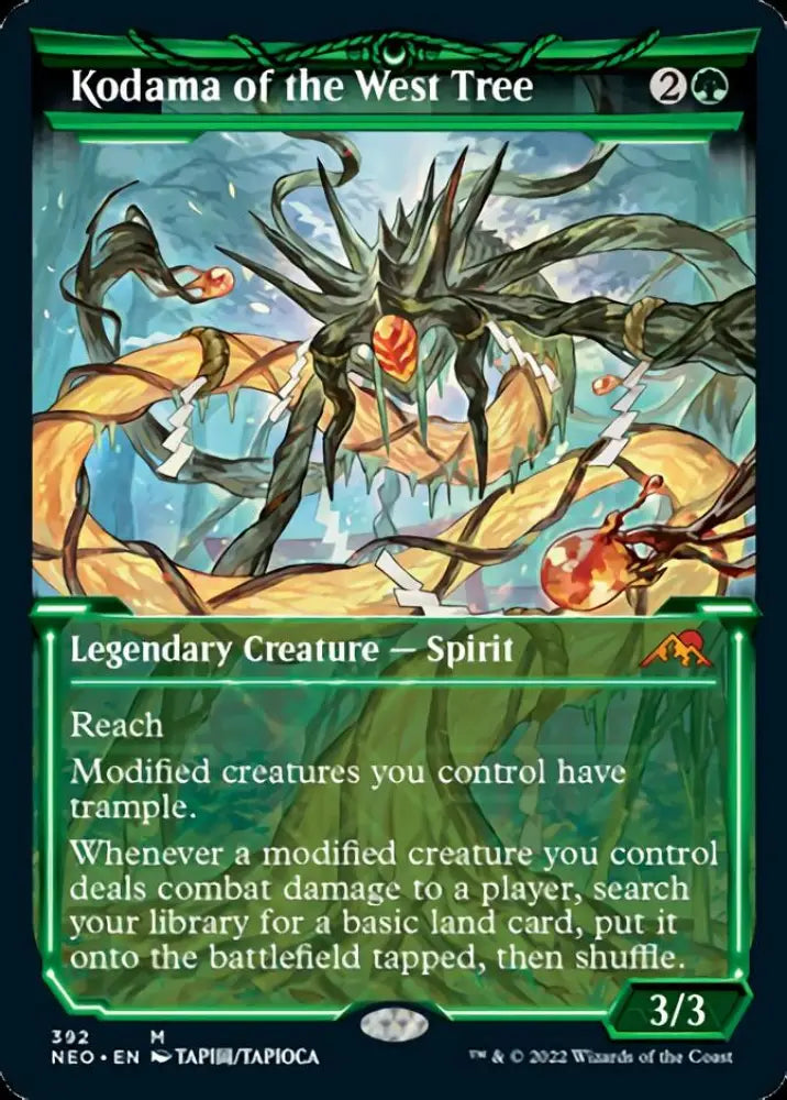 Kodama of the West Tree (Showcase Soft Glow) [Kamigawa: Neon Dynasty] - MTG Single
