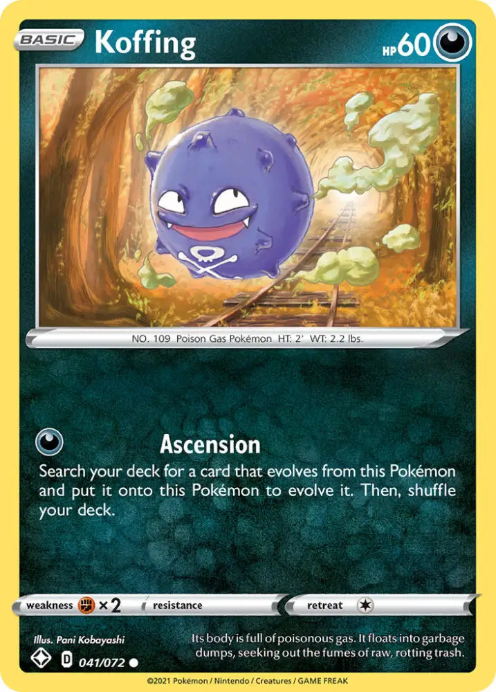 Koffing (041/072) [Sword & Shield: Shining Fates] - Pokemon Single
