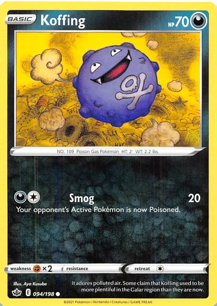 Koffing (094/198) [Sword & Shield: Chilling Reign] - Pokemon Single
