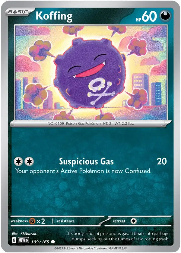 Koffing (109/165) [Scarlet & Violet 151] - Pokemon Single