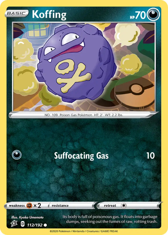 Koffing (112/192) [Sword & Shield: Rebel Clash] - Pokemon Single