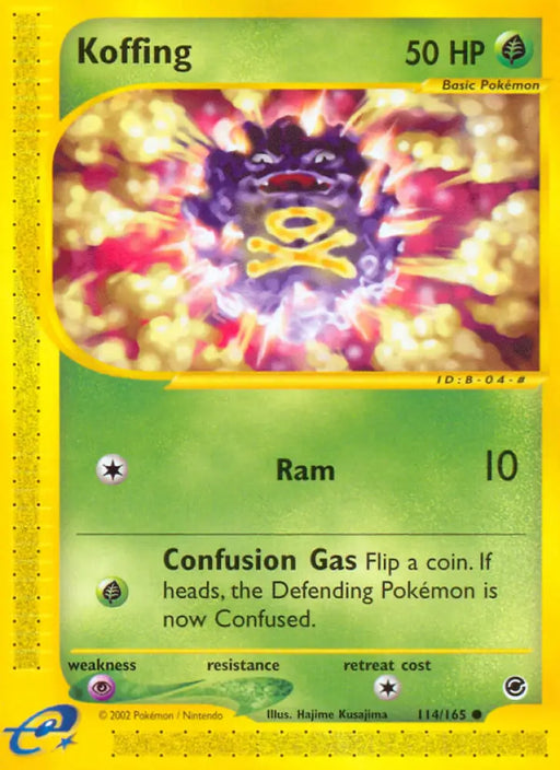 Koffing (114/165) [Expedition: Base Set] - Pokemon Single