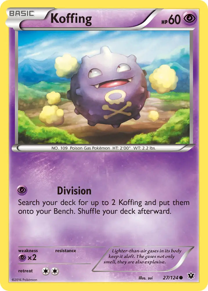 Koffing (27/124) [XY: Fates Collide] - Pokemon Single